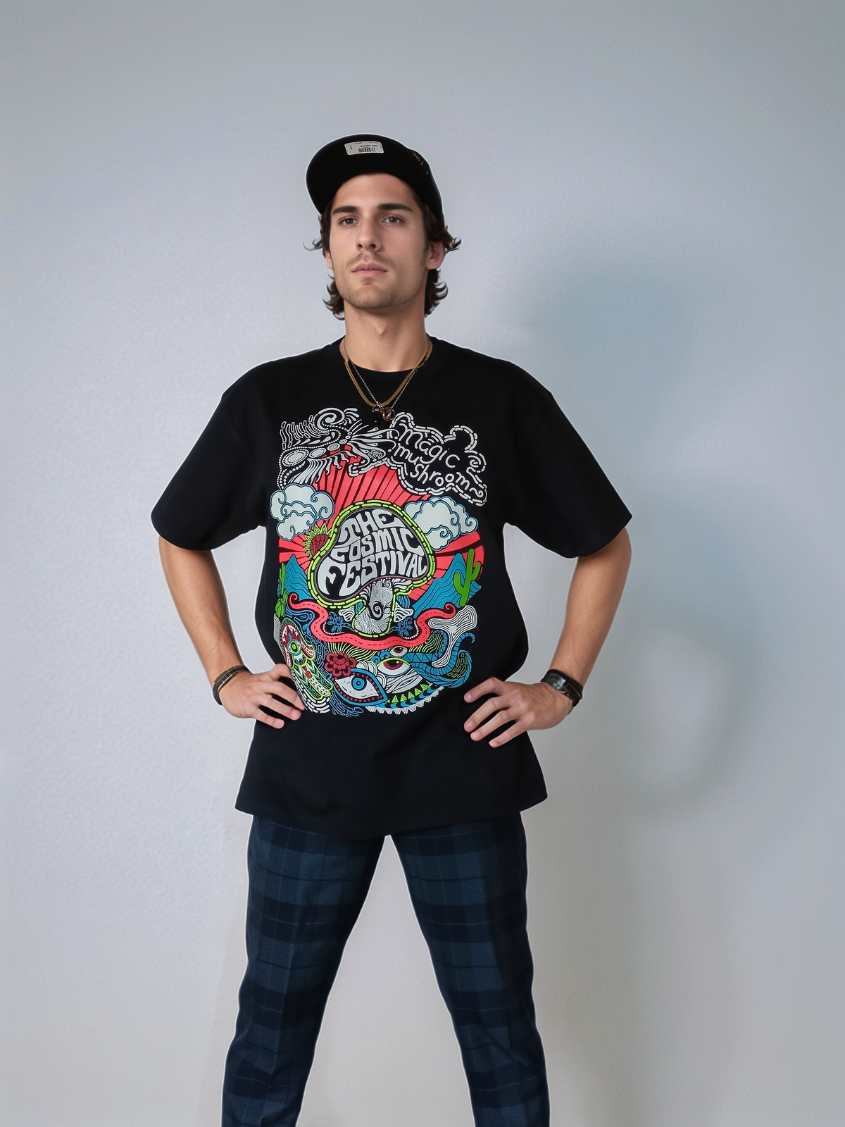 Playera Para Hombre The Cosmic Festival