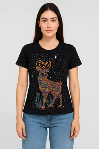Blusa Venado Cosmico Huichol