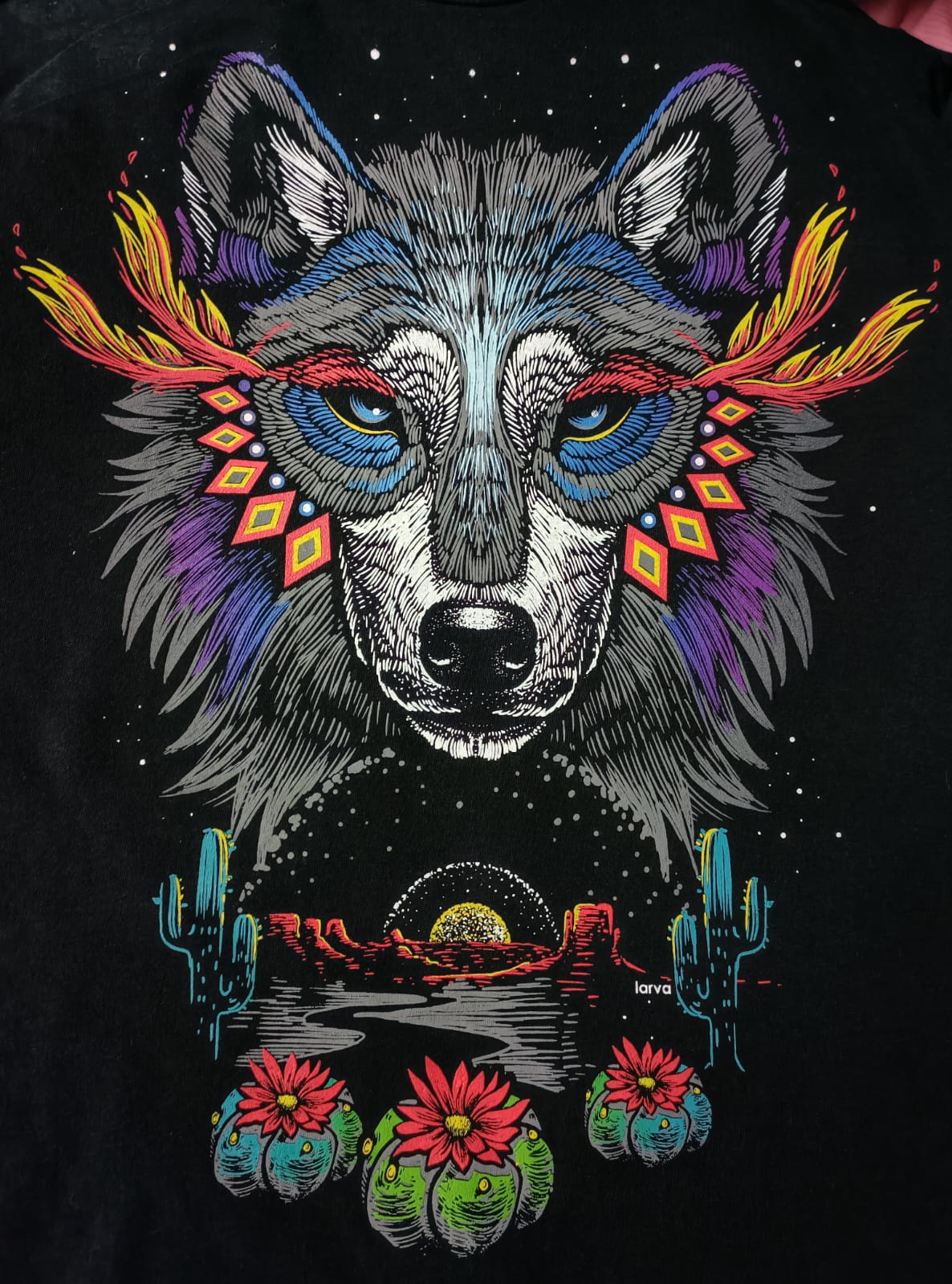 Playera Lobo Desierto Espiritual