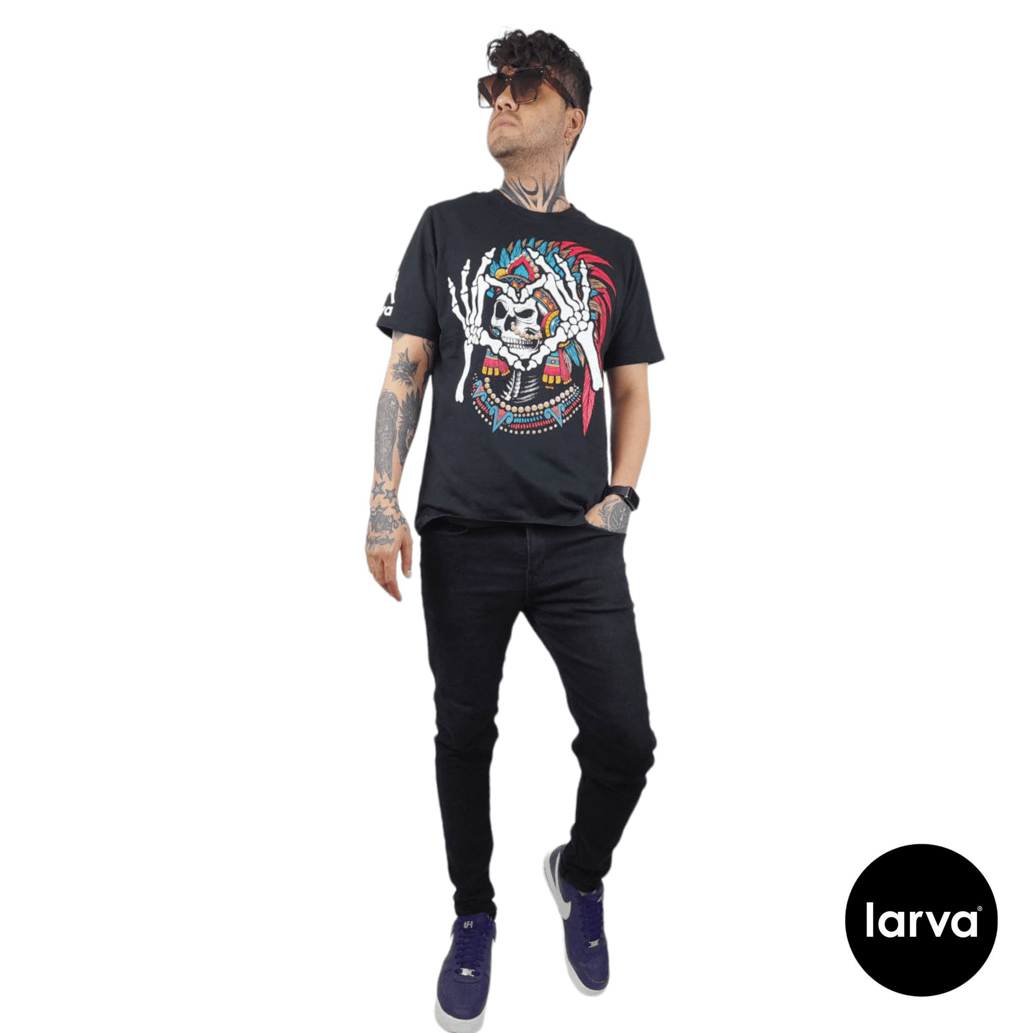 Playera Guerrero Corazón Mictlan