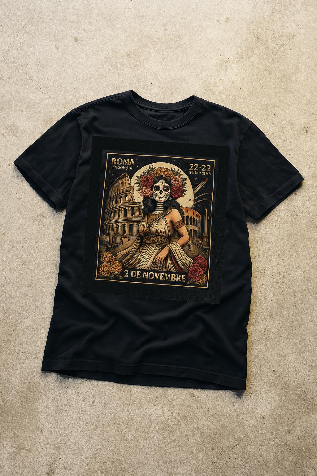 Playera MWL Calavera Roma