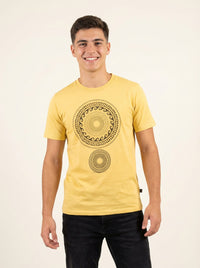 Playera Amarillo Mandala Simbolo