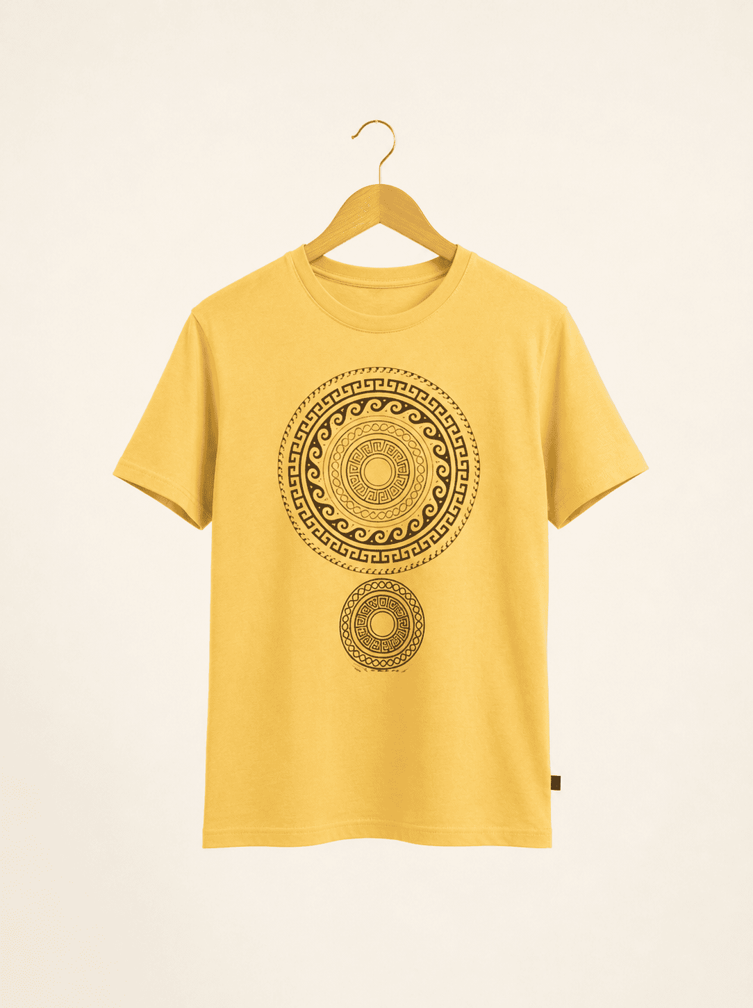 Playera Amarillo Mandala Simbolo