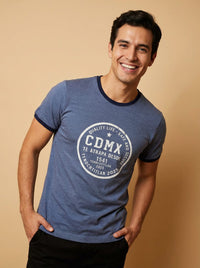 Playera Gris Jaspe Especial Cdmx