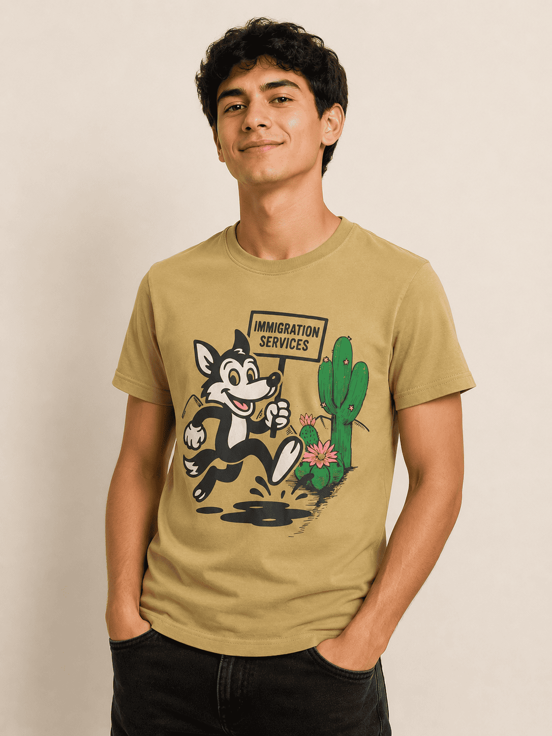 Playera Café Coyote Inmigration
