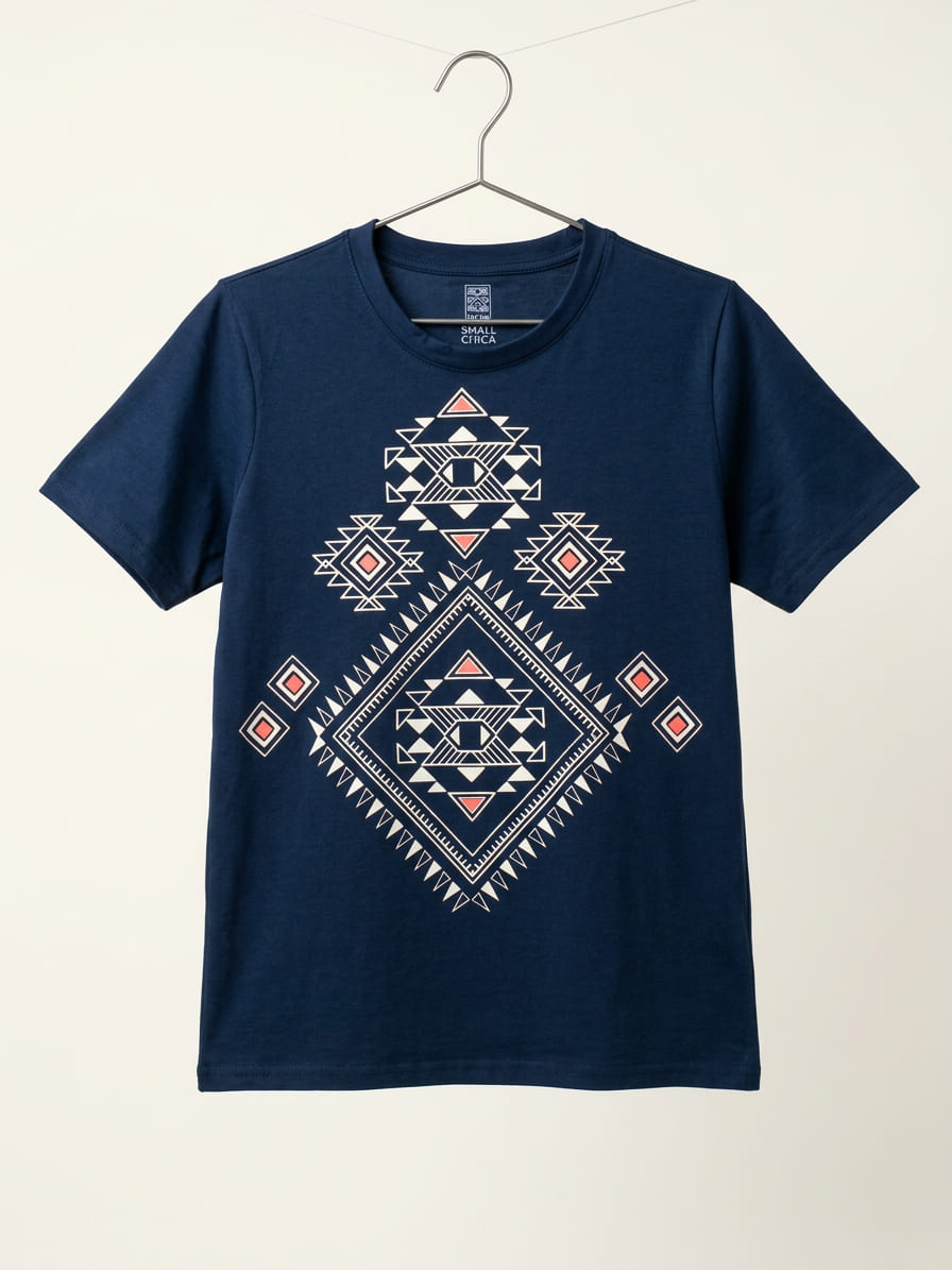 Playera Marino Arte Navajo