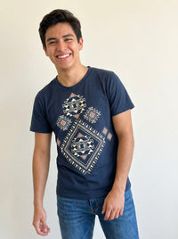 Playera Marino Arte Navajo