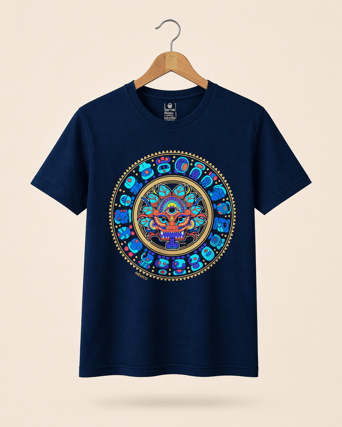 Playera Marino Quetzalcoatl Psicodelic