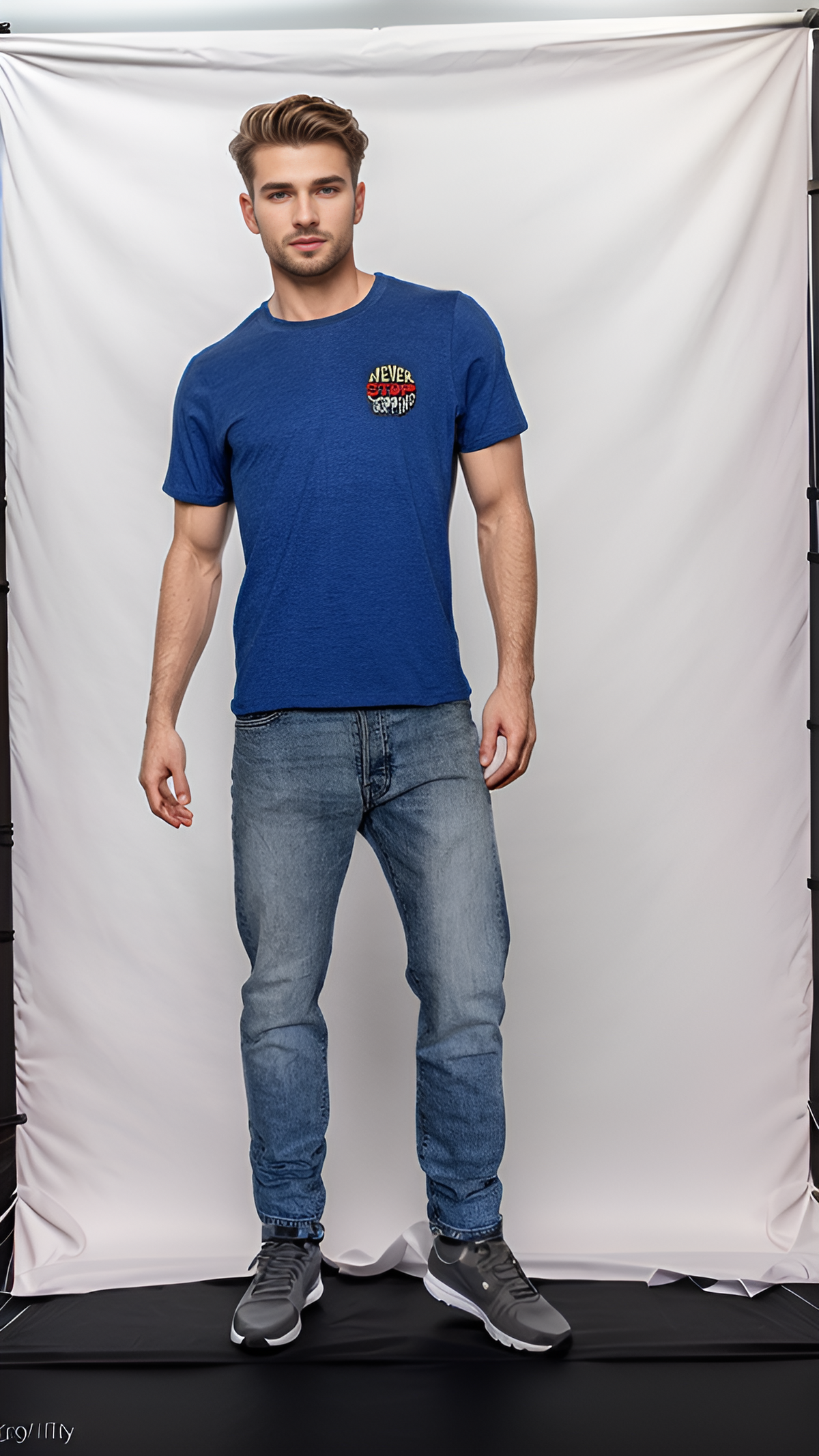 Playera Azul Space 419