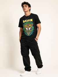 Playera Negro Relaxed Fit Balam