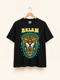 Playera Negro Relaxed Fit Balam