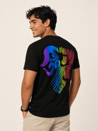 Playera Negro Buda Colores