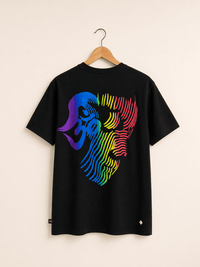 Playera Negro Buda Colores