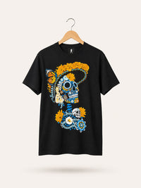 Playera Negro Catrina Amapola