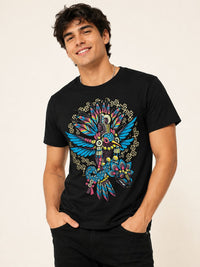 Playera Negro Colibri Quetzal