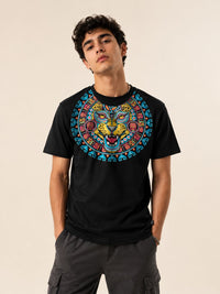 Playera Negro Collar Jaguar
