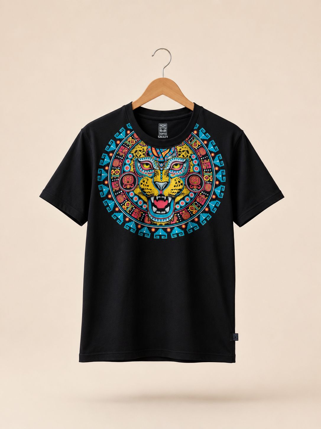 Playera Negro Collar Jaguar