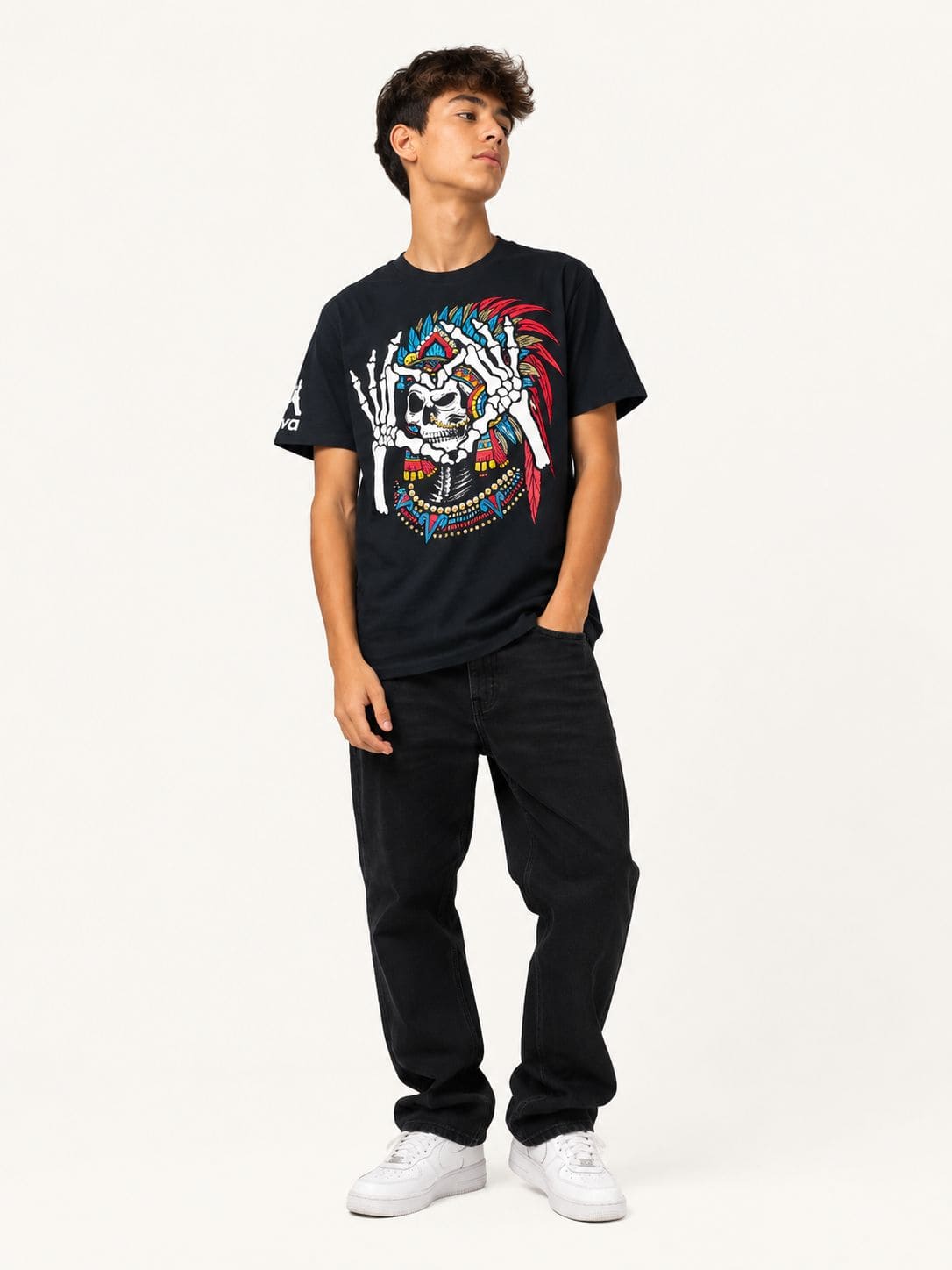 Playera Negro Mictlan Love