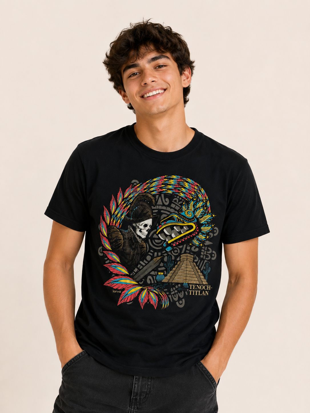Playera Negro La Conquista