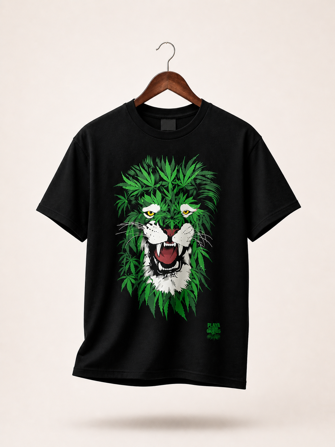 Playera Leon Hojas de Mota