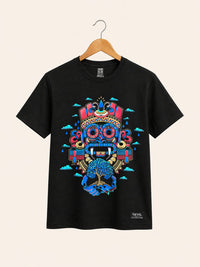 Playera Negro Lluvia Tlaloc