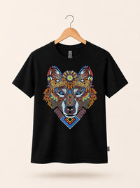 Playera Negro Lobo Marakame Venados