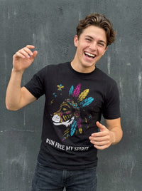 Playera Lobo Run Free My Spirit