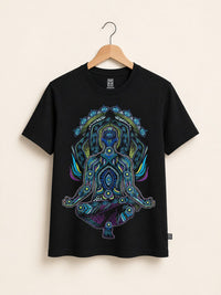 Playera Negro Meditador Yoga