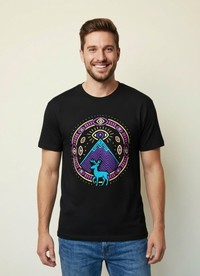 Playera Negro Monte Venado Ojo