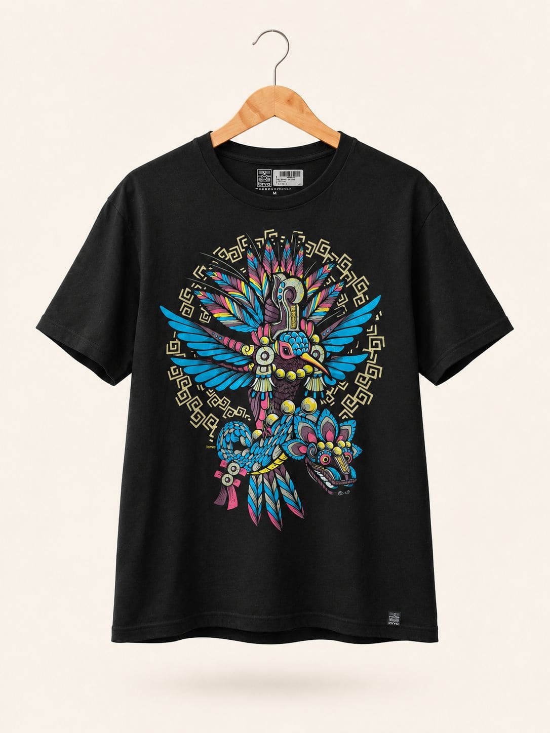 Playera Negro Colibri Quetzal