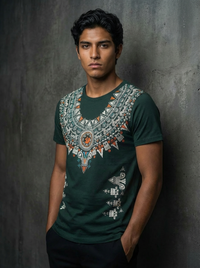 Playera Collar Prehispanico