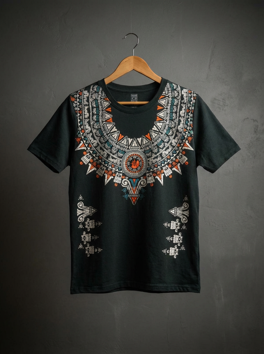 Playera Collar Prehispanico
