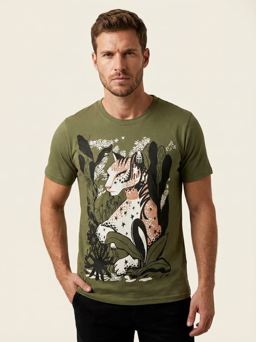 Playera Lince Estrellas Selva