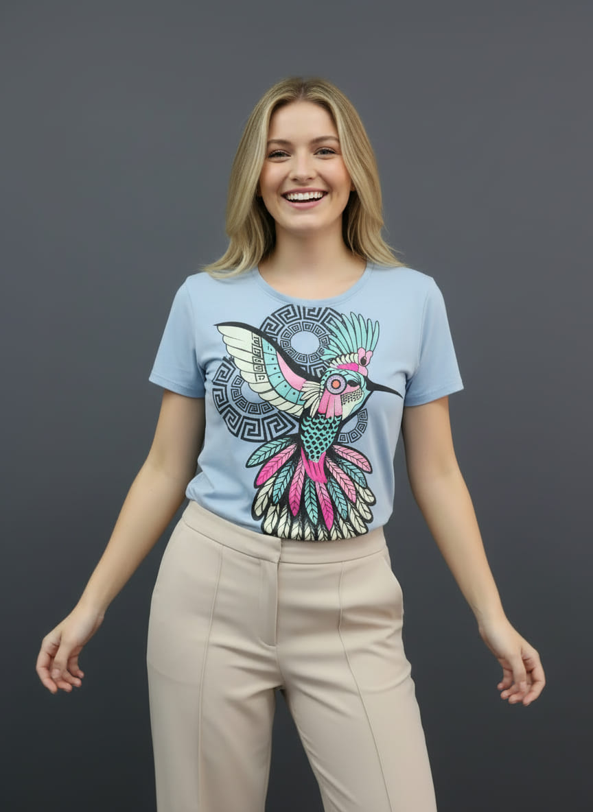 Blusa Corta Quetzal Mandala