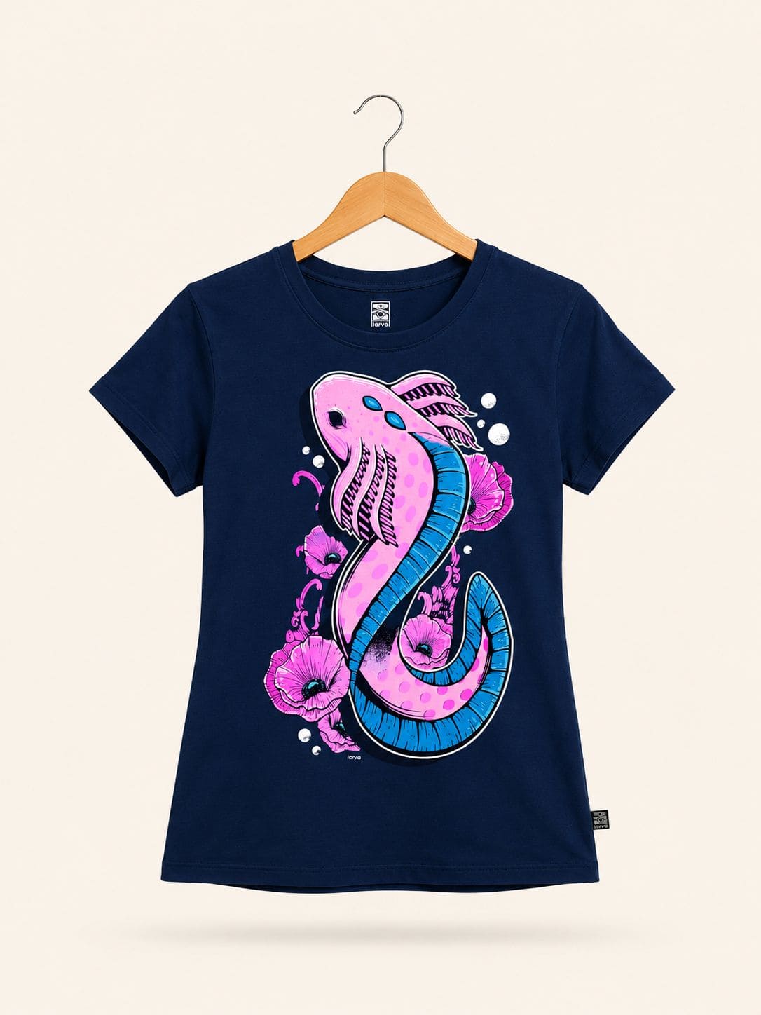Blusa Marino Axolotl Flores