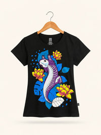Blusa Negro Esqueleto Axolotl