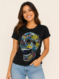 Blusa Negro Calavera Jaguar