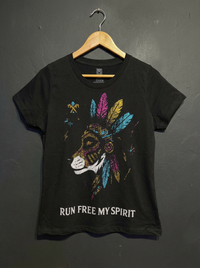 Blusa Lobo Run Free My Spirit