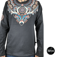 Playera Manga Larga Venado Huichol