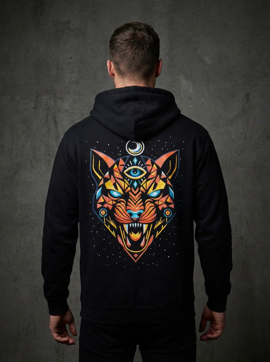 Sudadera Negro Jaguar Lunar