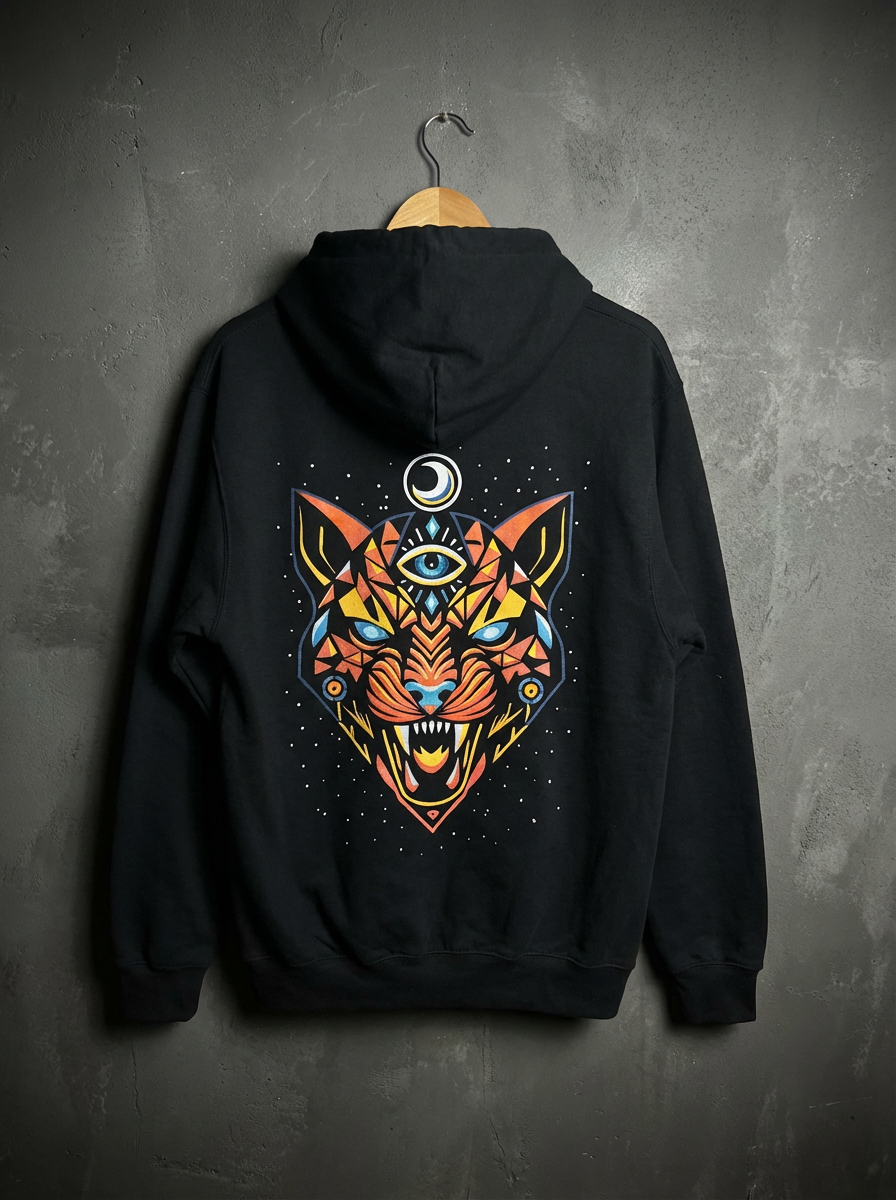 Sudadera Negro Jaguar Lunar