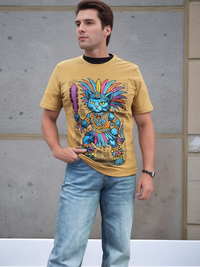 Playera Gato Guerreo Azteca