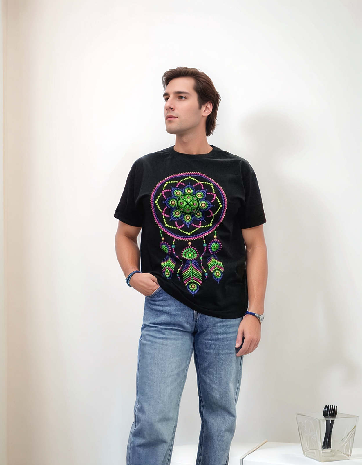 Playera AtrapaSueños Huichol