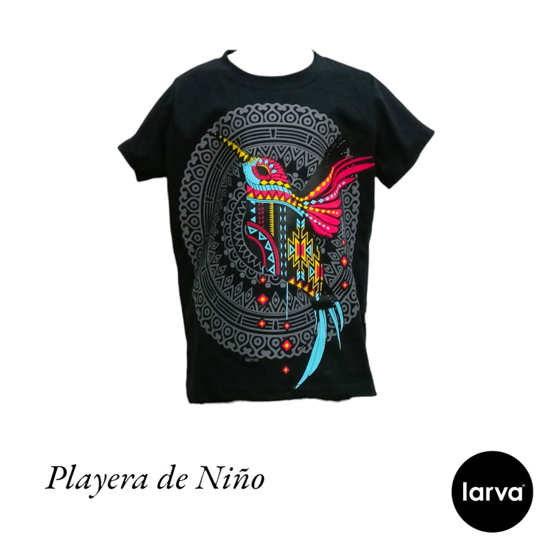 Playera Niño Colibrí Mandala