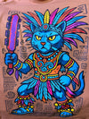 Playera Gato Guerreo Azteca