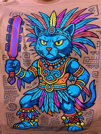 Playera Gato Guerreo Azteca