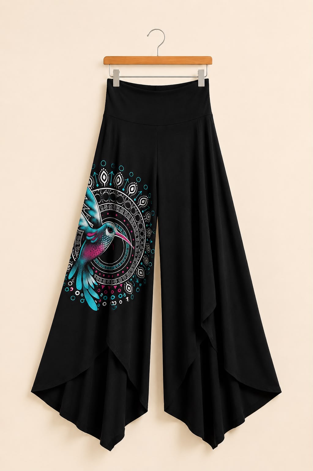 Falda Pantalón Larva con caída con estilo yogui.