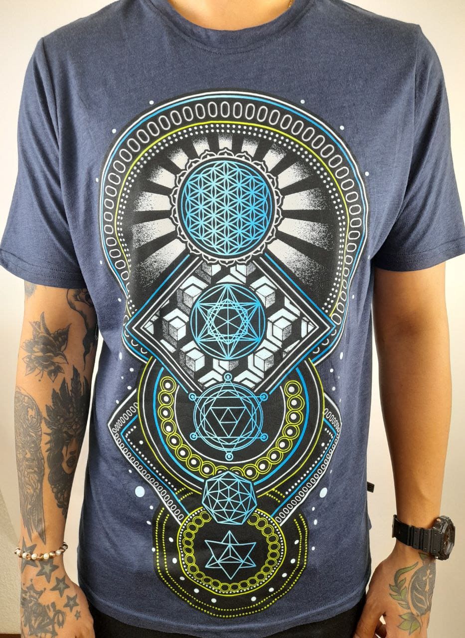 T-Shirt mit heiliger Geometrie