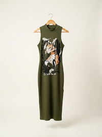 Maxi Vestido Lince Estrellas Selva