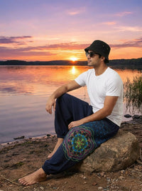 Pantalón Harem Geometría Sagrada — Frecuencia Activa